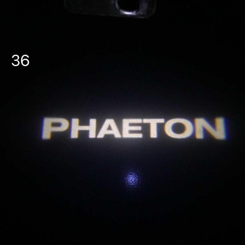 Volkswagen Door lights PHAETON Logo Nr. 73 (Menge 1 = 2 Logo Films /2 Türlichter