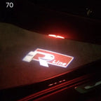 Volkswagen Door lights R LINE Logo Nr. 50 (quantità 1= 2 Logo Films /2 porta luci）