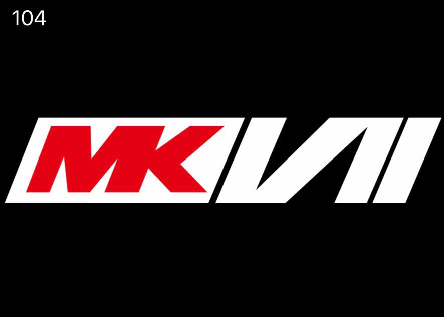 Volkswagen Door lights MK7  Logo  Nr. 104   (quantity 1 = 2 Logo Films /2 door lights）