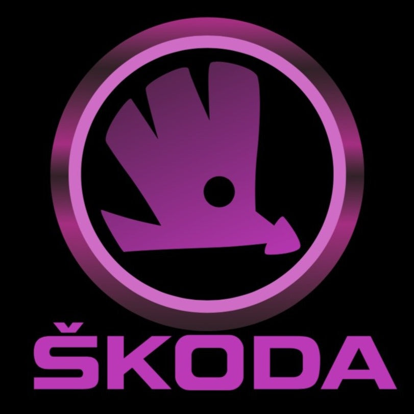 SKODA LOGO العرض ضوء Nr. 04 (كمية 1 = 2 شعار فيلم / 2 أضواء الباب)
