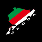 SKODA LOGO PROJECTOR LIGHTS Nr.48 (Menge 1 = 2 Logo Film / 2 Türlichter)