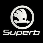SKODA SUPERB LOGO LIGHTS Nr.52 (Menge 1 = 2 Logo Film / 2 Türlichter)