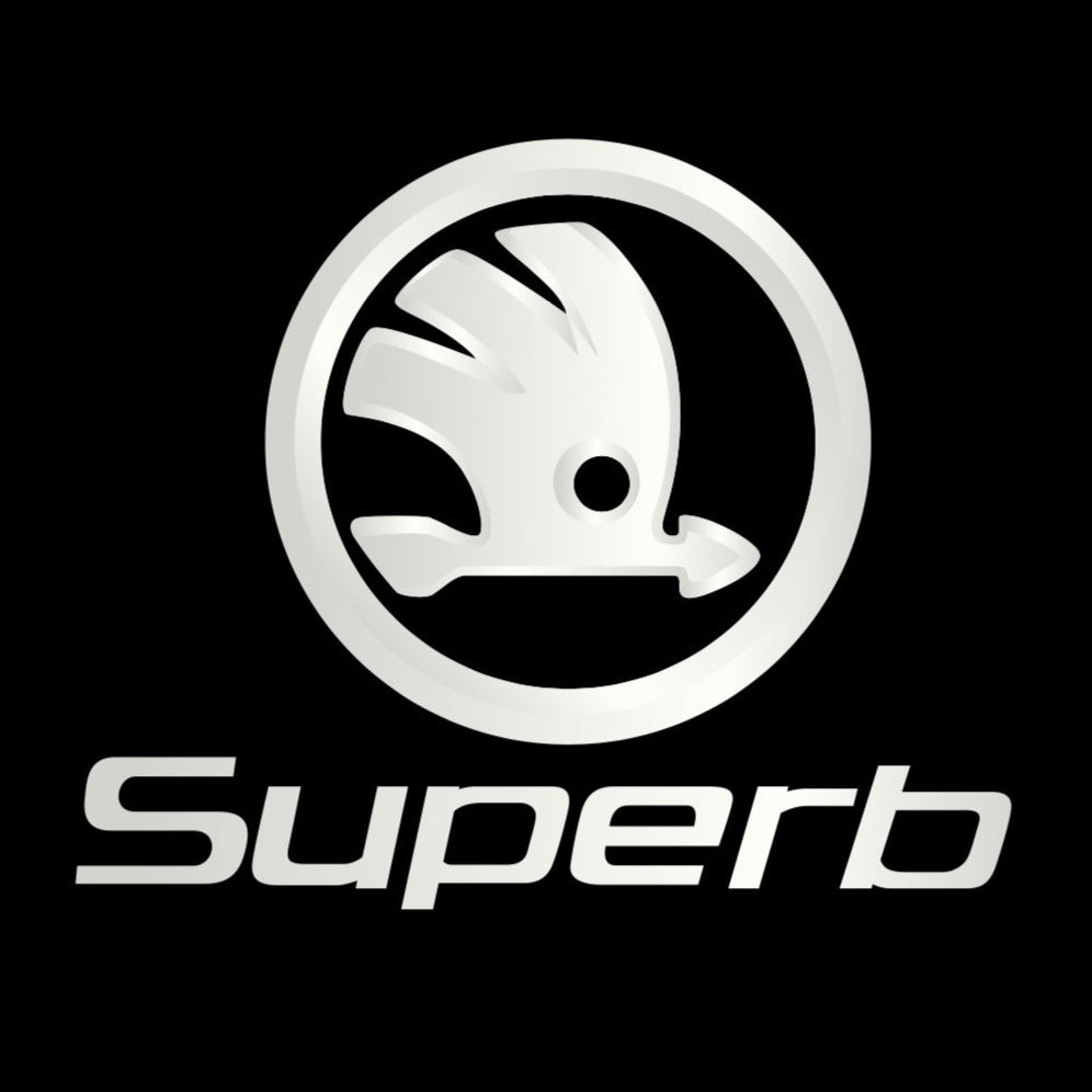 SKODA SUPERB LOGO LIGHTS Nr.52 (Menge 1 = 2 Logo Film / 2 Türlichter)