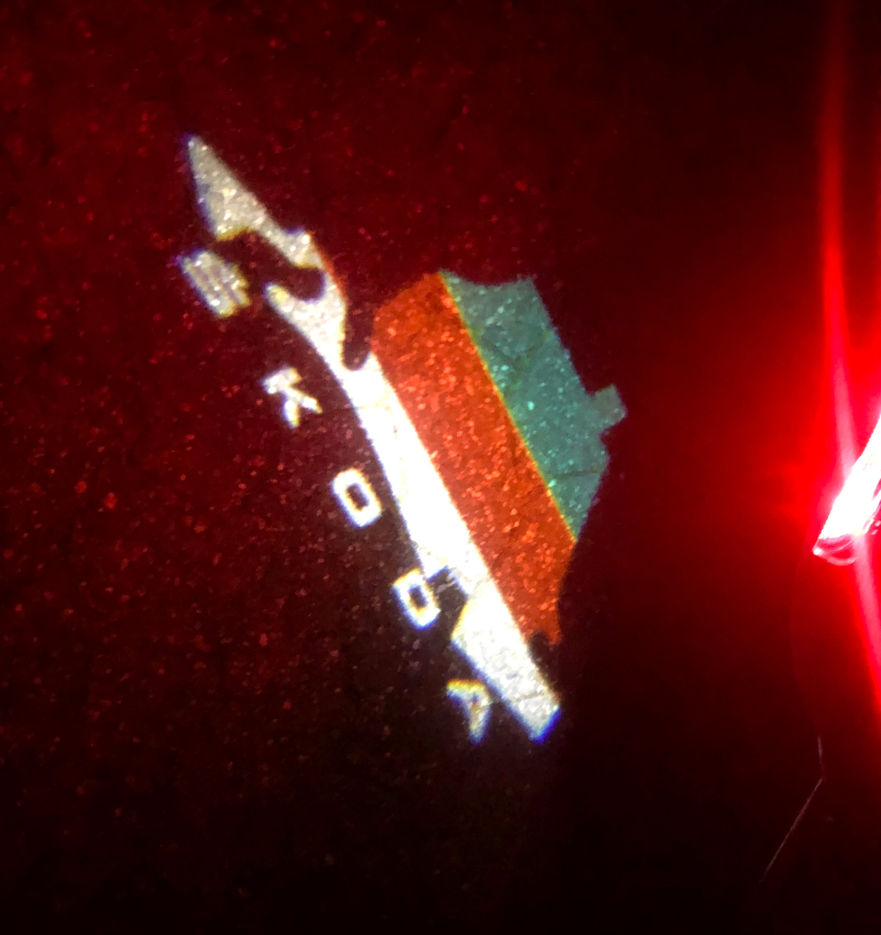 SKODA LOGO PROJECTOR LIGHTS Nr.48 (Menge 1 = 2 Logo Film / 2 Türlichter)