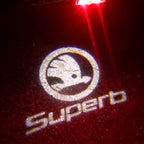 SKODA SUPERB LOGO LIGHTS Nr.52 (Menge 1 = 2 Logo Film / 2 Türlichter)