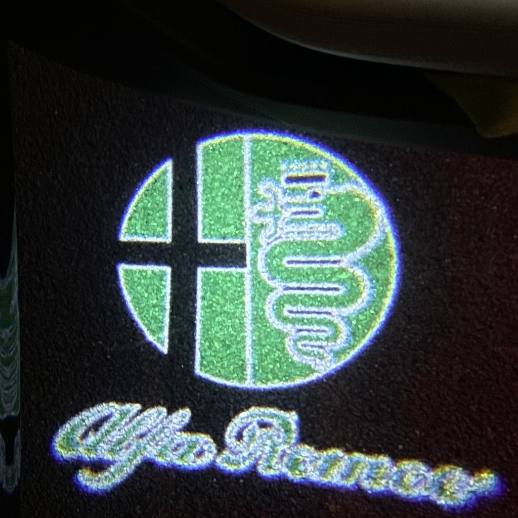 Alfa Romeo LOGO PROJECTOT LIGHTS Nr.13 (cantidad 1 = 2 logo película / 2 luces de puerta)