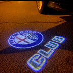 Alfa Romeo   BLUE COLOR LOGO PROJECTOT LIGHTS Nr.93 (quantity  1 =  2 Logo Film /  2 door lights)
