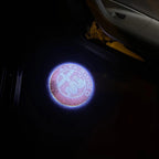 Alfa Romeo RED COLOR LOGO PROJECTOT LIGHTS Nr.23 (quantity  1 =  2 Logo Film /  2 door lights