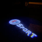 Alfa Romeo Sport LOGO PROJECTOT LIGHTS Nr.74 (quantity  1 =  2 Logo Film /  2 door lights)