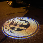 Alfa Romeo ORANGE  COLOR LOGO PROJECTOT LIGHTS Nr.15 (quantity  1 =  2 Logo Film /  2 door lights)