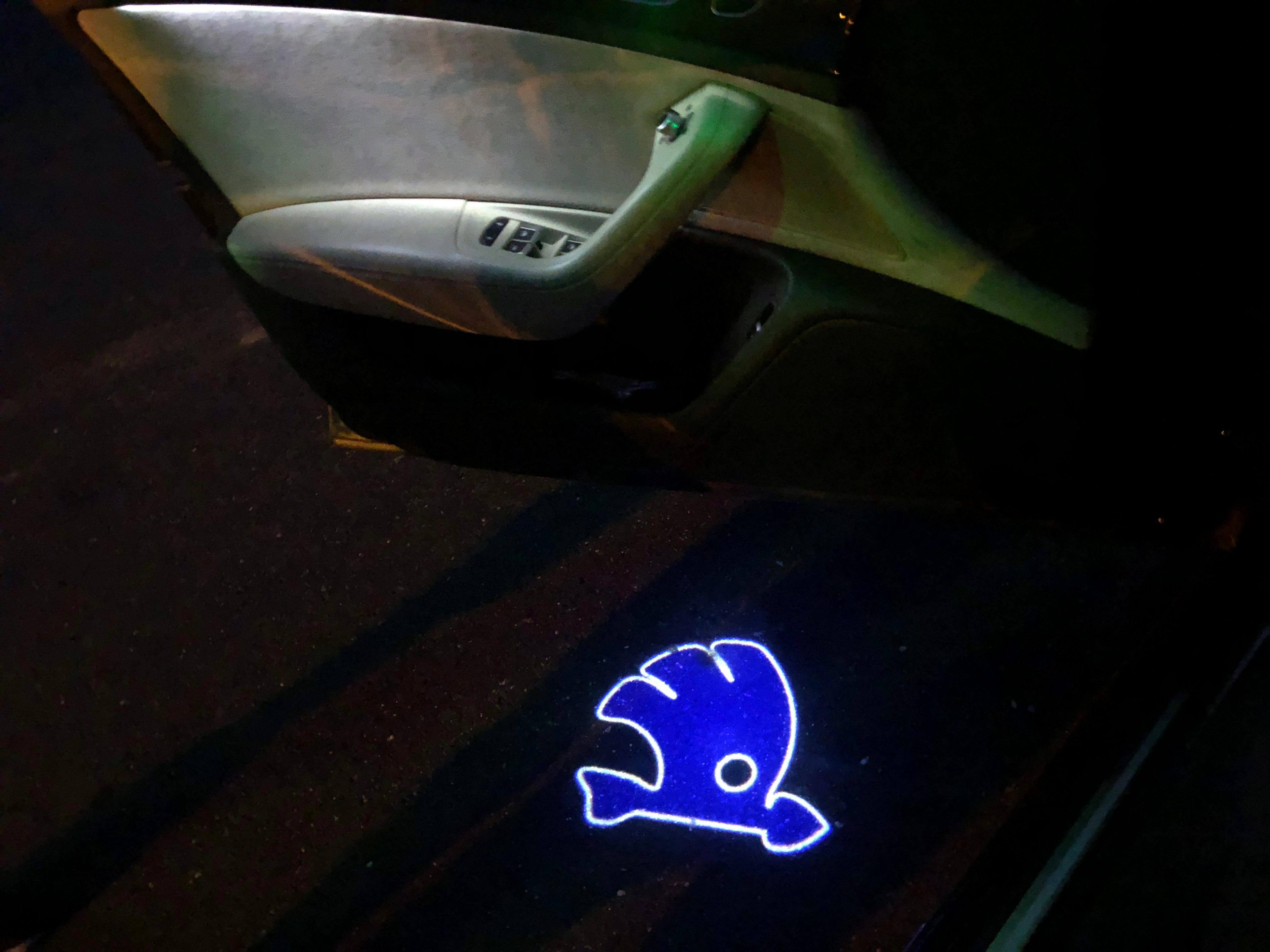 SKODA LOGO PROJECTOT LIGHTS Nr.16(quantità 1 = 2 Logo Film / 2 luci porta)