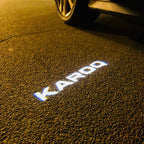 SKODA KAROQ LOGO LUCI Nr.115 (quantità 1 = 2 Logo Film / 2 luci porta)