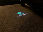 LUCI PROIETTORI LOGO SKODA Nr.78 (quantità 1 = 2 Logo Film / 2 luci porta)