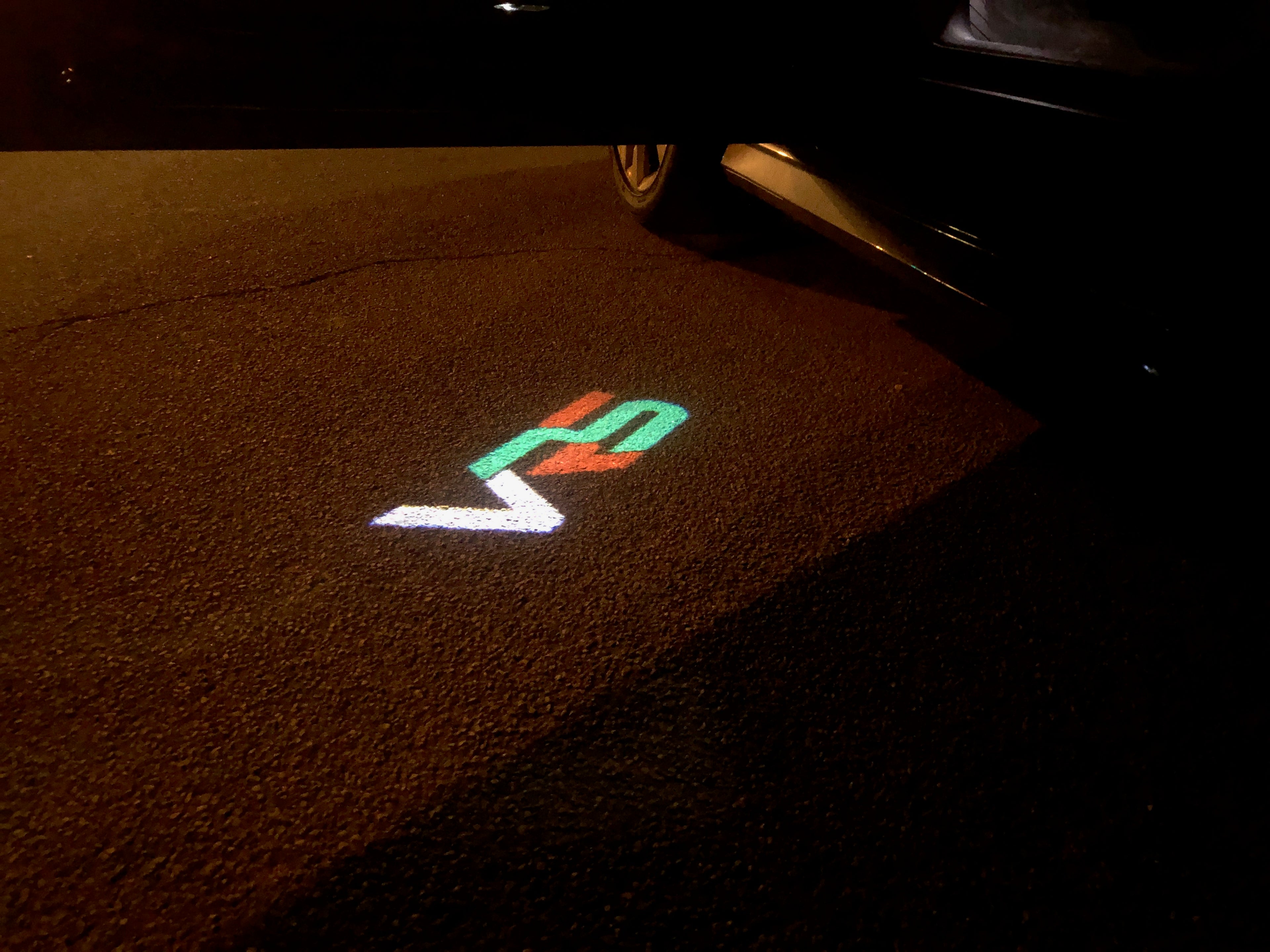 SKODA VRS LOGO PROJECTOT LIGHTS Nr.26 (quantity  1 =  2 Logo Film /  2 door lights)