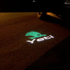 SKODA YETI LOGO PROJECTOT LIGHTS Nr.75  (quantity  1 =  2 Logo Film /  2 door lights)