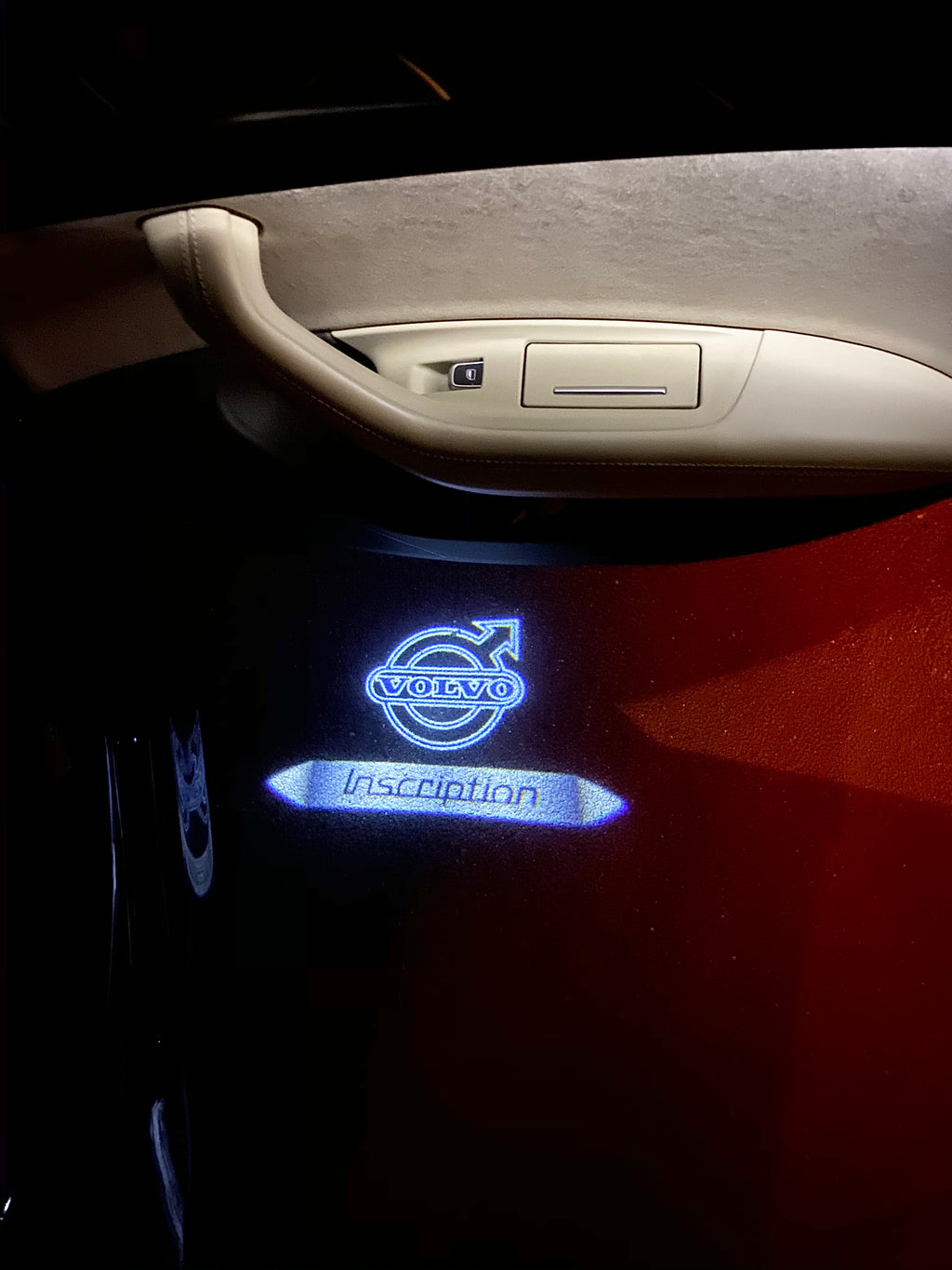 Volvo INSCRIPTION  LOGO PROJECROTR LIGHTS Nr.69 (quantity  1 =  2 Logo Film /  2 door lights)