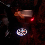SKODA LOGO PROJECTOT LIGHTS Nr.73 (Menge 1 = 2 Logo Film / 2 Türlichter)