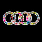 AUDI LOGO PROJECTOT LIGHTS Nr.10 (quantité 1 = 2 Logo Films /2 feux de porte)