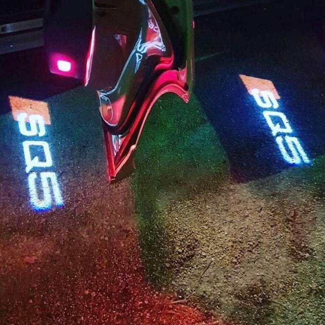 AUDI LOGO PROJECTOT LIGHTS Nr.58 (Menge 1 = 2 Logofolien /2 Türleuchten)