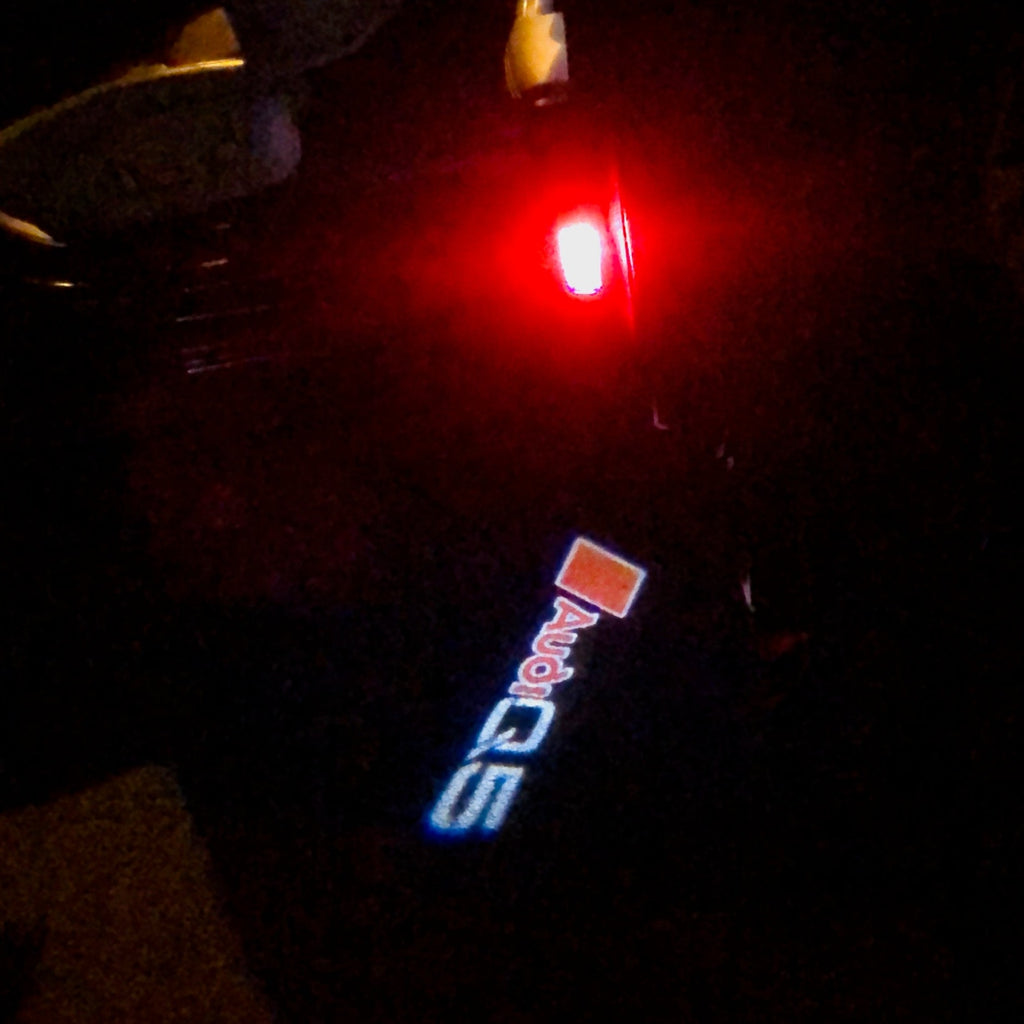 81 Audi logo Projection LAMP (quantity 1 = 2 logo Film / 2 door LAMP)