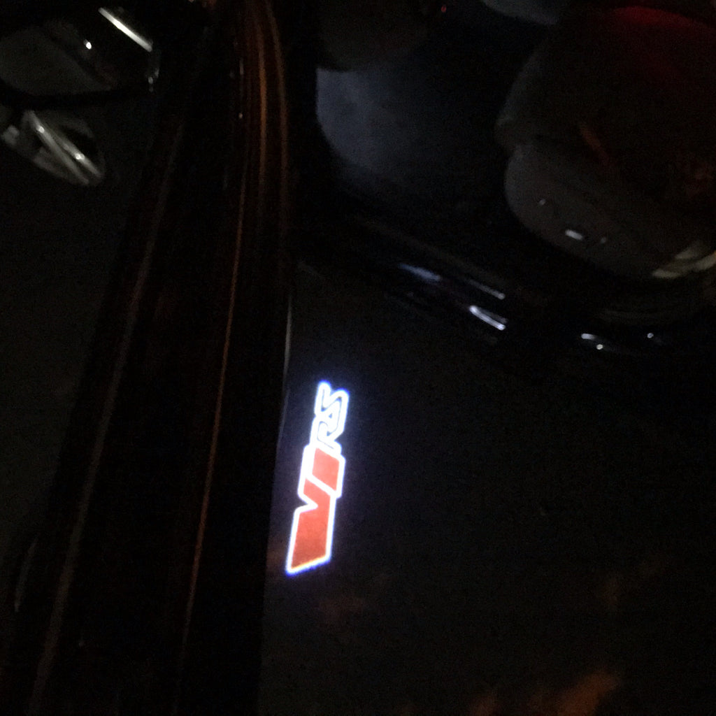 SKODA VRS LOGO PROJECTOT LIGHTS Nr.34 (quantità 1 = 2 Logo Film / 2 porte luci)