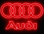 AUDI LOGO PROJECTOT LIGHTS Nr.19 (Menge 1 = 2 Logo Folien /2 Türleuchten)