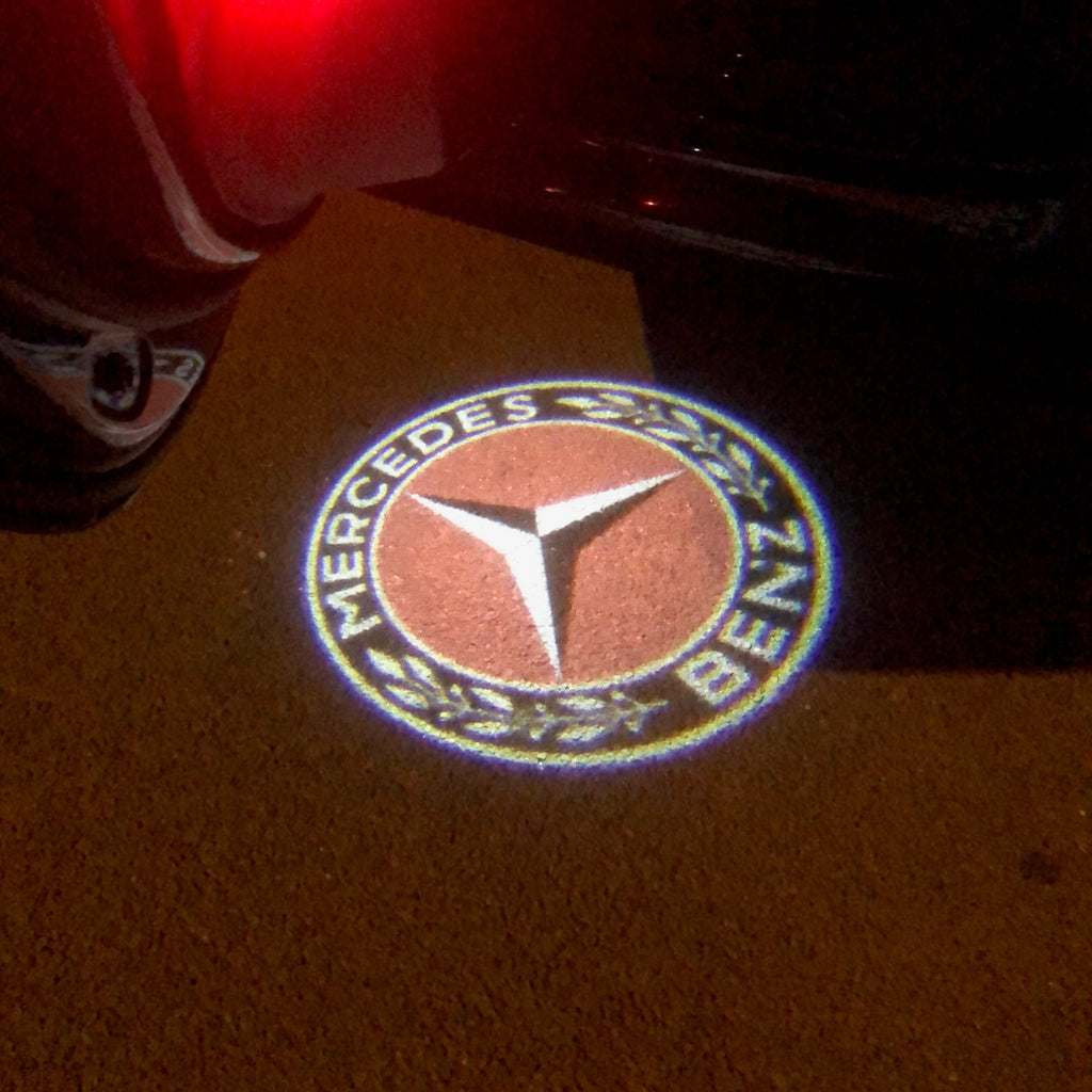 MERCEDES BENZ LOGO PROJEKT LIGHTS Nr.02 (Menge 1 = 1 Sets/2 Türlichter)