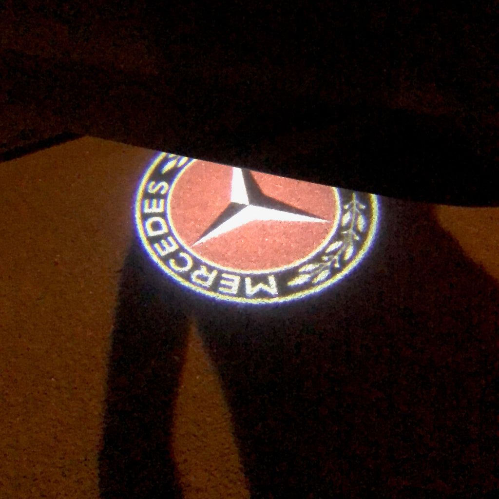 MERCEDES BENZ LOGO PROJEKT LIGHTS Nr.02 (Menge 1 = 1 Sets/2 Türlichter)
