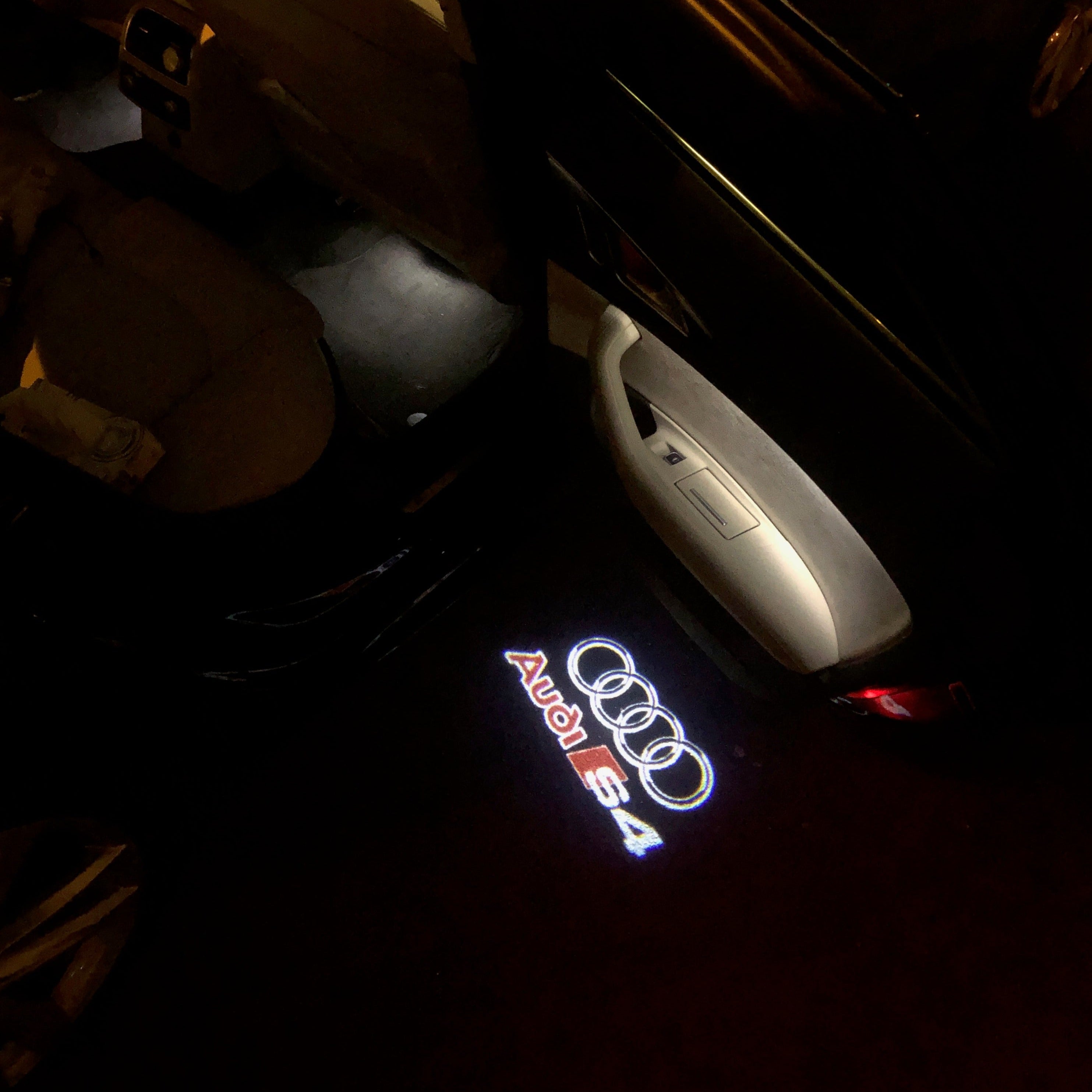 AUDI LOGO PROJEKTOT LIGHTS Nr.88 (Menge 1 = 2 Logo Films /2 Türlichter im Raum 65289;