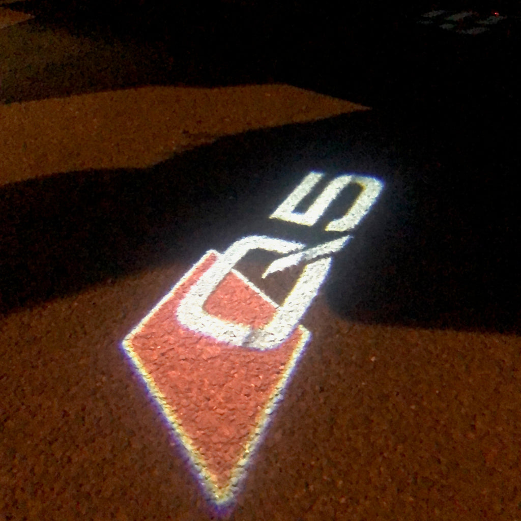 AUDI LOGO PROJECTOT LIGHTS Nr.78 (quantità 1 = 2 Logo Films /2 luci porta)