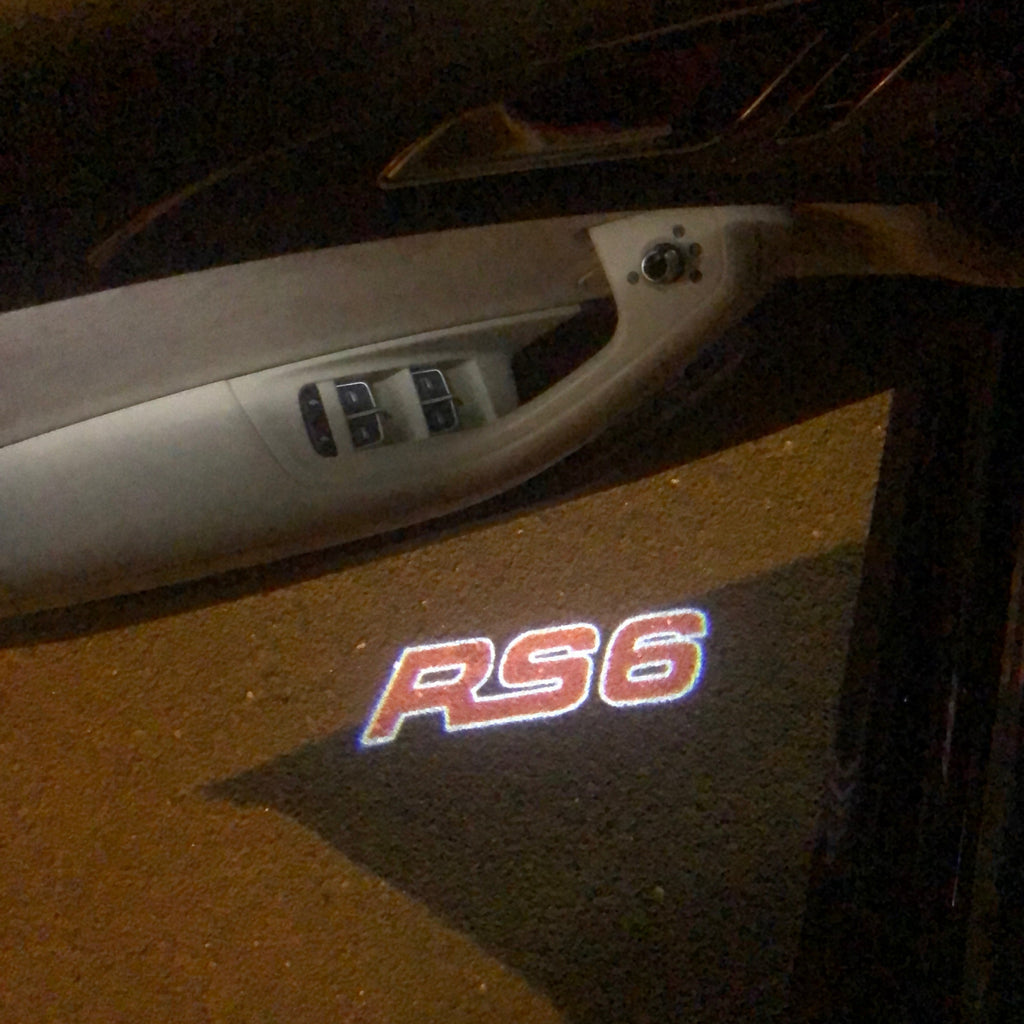 AUDI LOGO PROJECTOT LIGHTS Nr.76 (Menge 1 = 2 Logo Films / 2 Türlichter）