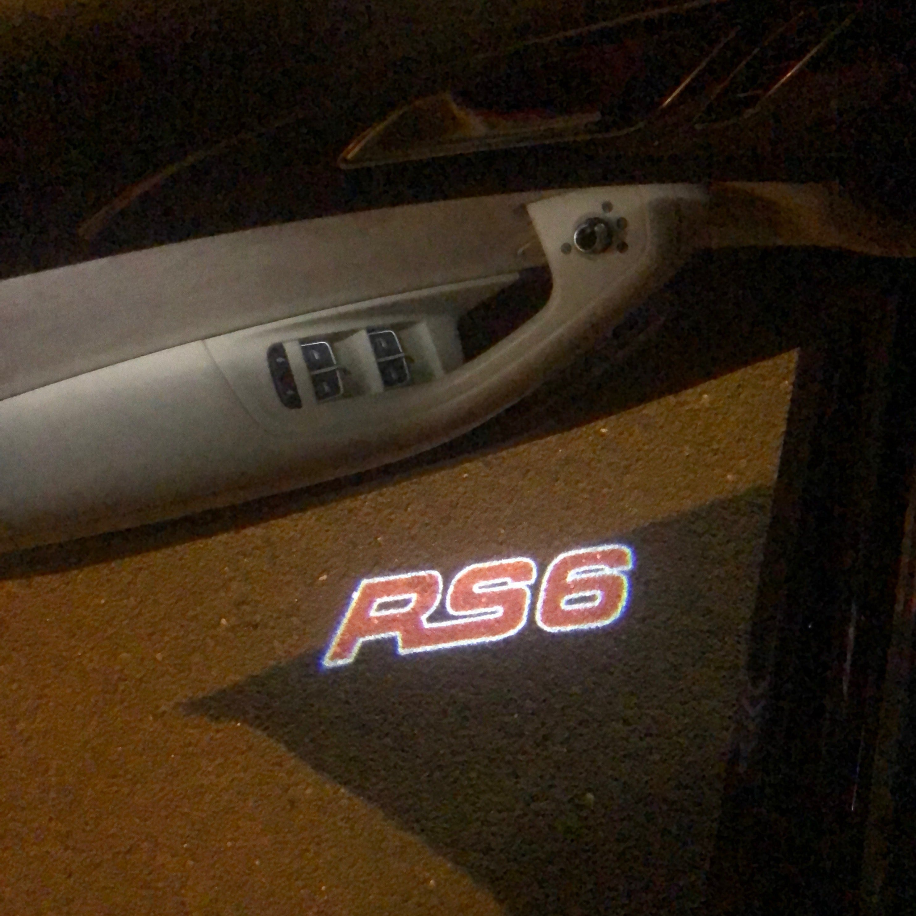 AUDI LOGO PROJECTOT LIGHTS Nr.76 (Menge 1 = 2 Logo Films / 2 Türlichter）