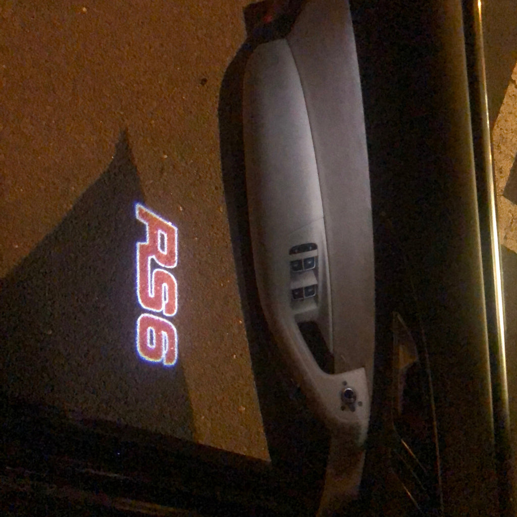 AUDI LOGO PROJECTOT LIGHTS Nr.76 (Menge 1 = 2 Logo Films / 2 Türlichter）