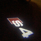 AUDI LOGO PROJECTOT LIGHTS Nr.25 (cantidad 1 = 2 películas con logotipo /2 luces de puerta)