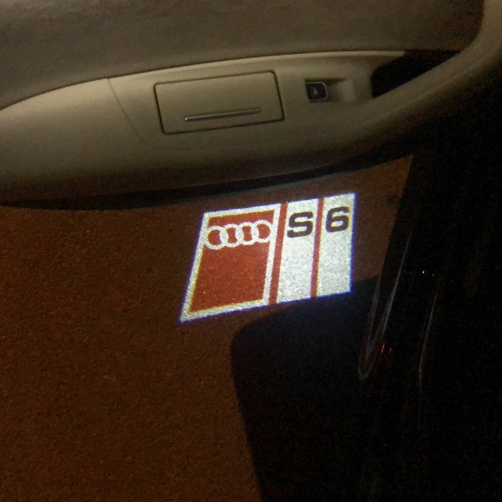 AUDI LOGO PROJECTOR LIGHTS Nr.150 (Menge 1 = 2 Logo Films / 2 Türlichter)