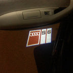 AUDI LOGO PROJECTOR LIGHTS Nr.150 (Menge 1 = 2 Logo Films / 2 Türlichter)