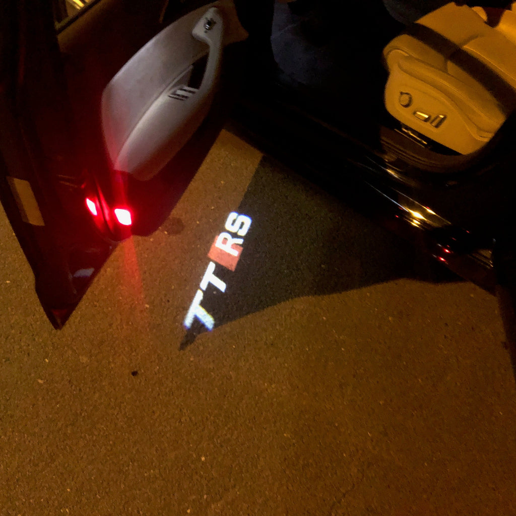 AUDI TTRS LOGO PROJECROTR LIGHTS Nr.22 (quantité 1 = 2 Logo Films /2 feux de porte)