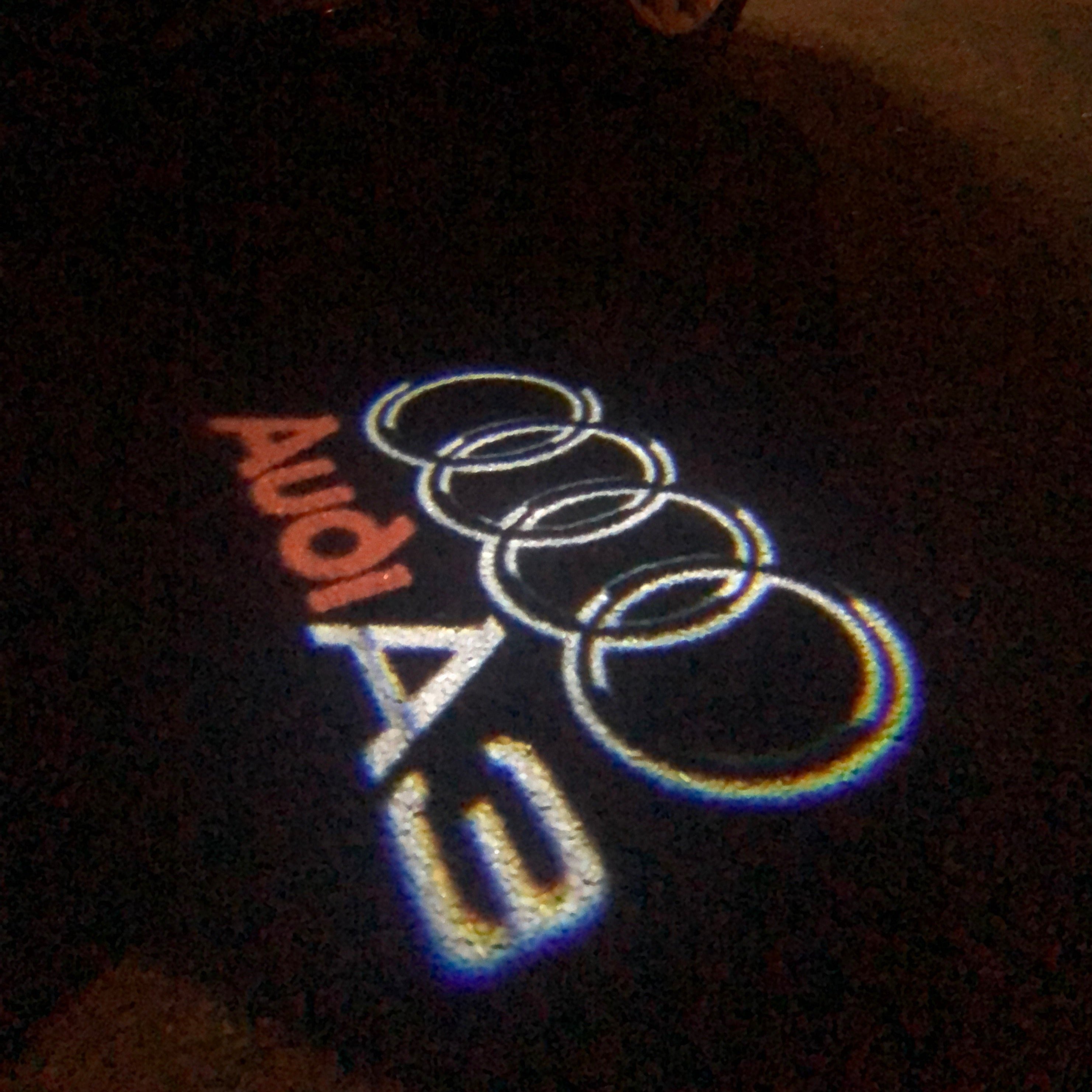 AUDI LOGO PROJECTOR LIGHTS Nr.41 (Menge 1 = 2 Logo Films / 2 Türlichter)
