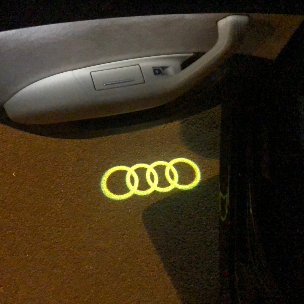 AUDI RING LOGO PROJEKTOT LIGHTS Nr.144 (Menge 1 = 2 Logo Films /2 Türlichter 6528999;