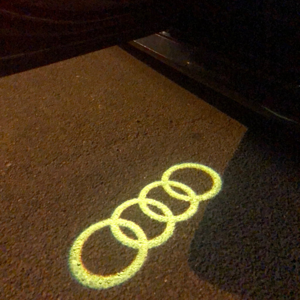 AUDI RING LOGO PROJEKTOT LIGHTS Nr.144 (Menge 1 = 2 Logo Films /2 Türlichter 6528999;