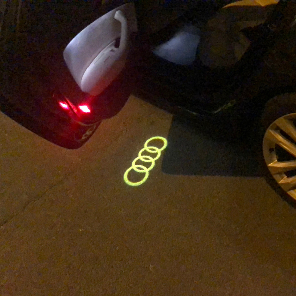 AUDI RING LOGO PROJEKTOT LIGHTS Nr.144 (Menge 1 = 2 Logo Films /2 Türlichter 6528999;