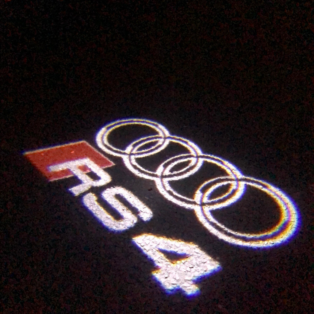AUDI LOGO PROJEKTOT LIGHTS Nr.130 (Menge 1 = 2 Logo Films /2 Türlichter im Kombi 652899;