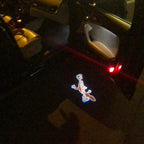 AUDI QUATTRO GECKO LOGO PROJECTOT LIGHTS Nr.63 (quantità 1 = 2 Logo Films /2 luci porta)