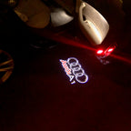 AUDI LOGO PROJECTOT LIGHTS Nr.125 (quantité 1 = 2 Logo Films /2 feux de porte)