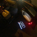 AUDI LOGO PROJECTOT LIGHTS Nr.146 (Menge 1 = 2 Logofolien /2 Türleuchten)