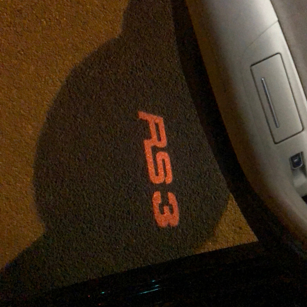 AUDI LOGO PROJECTOT LIGHTS Nr.139 (quantité 1 = 2 Logo Films /2 feux de porte)