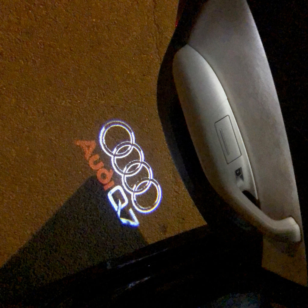LUCI AUDI LOGO PROJECTOT Nr.49 (quantità 1 = 2 Pellicole Logo / 2 luci porta）