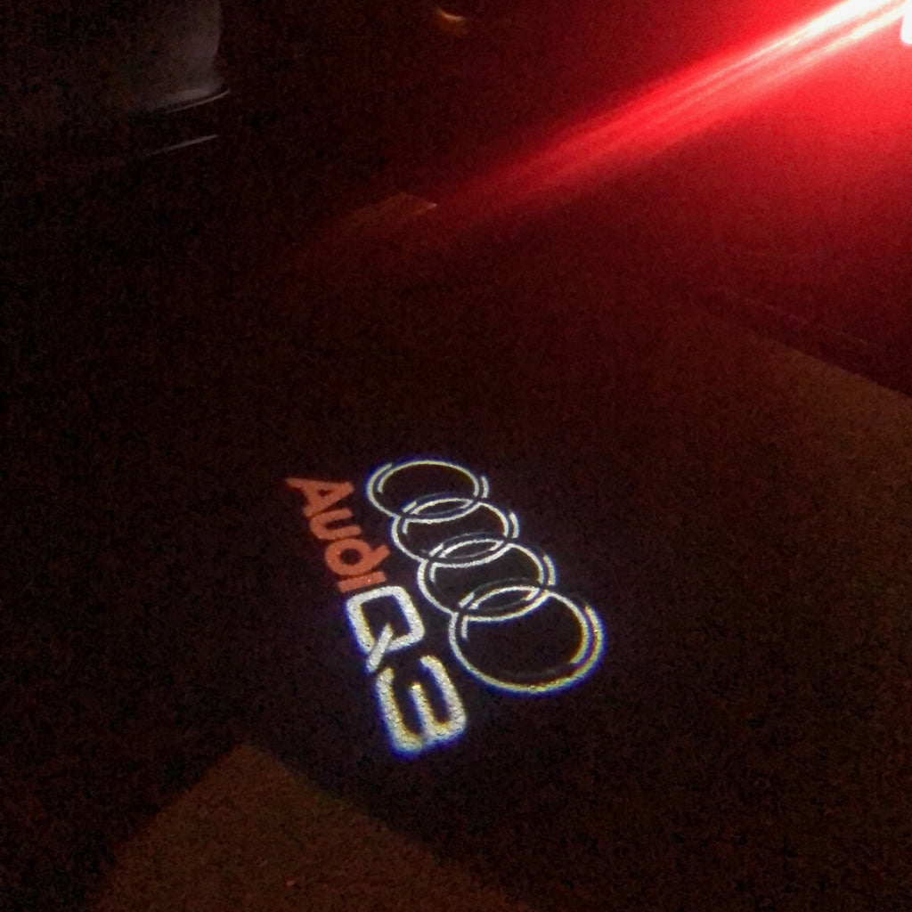 LAMPES DE PROJECTEUR AUDI LOGO N ° 47 (quantité 1 = 2 films de logo / 2 lumières de porte)