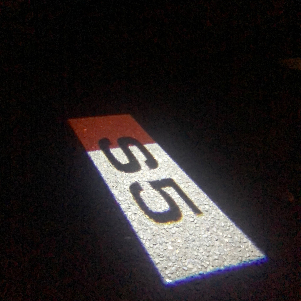 AUDI LOGO PROJECTOT LIGHTS Nr.132 (quantità 1 = 2 Logo Films /2 luci porta)