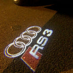 AUDI LOGO PROJECTOT LIGHTS Nr.128 (الكمية 1 = 2 شعار الأفلام / 2 أضواء الباب)